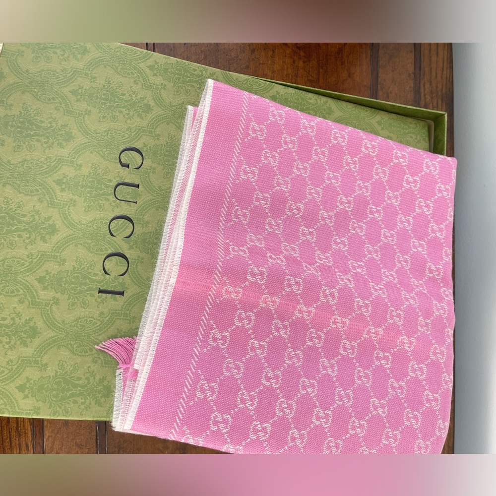 Pink Gucci Scarf
